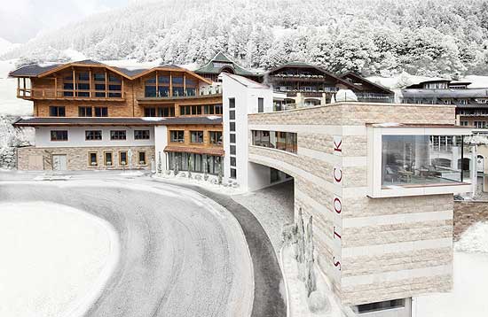 Winteransicht Stock Resort